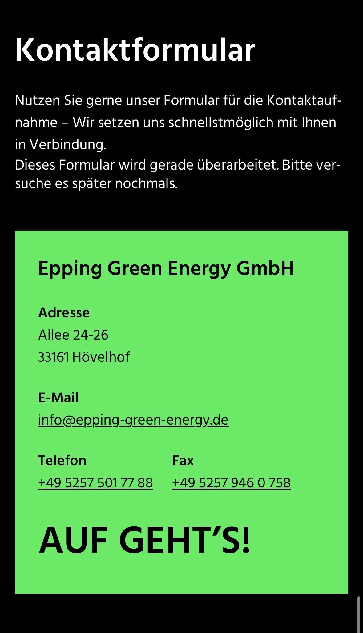 Epping Mobile Screen 4